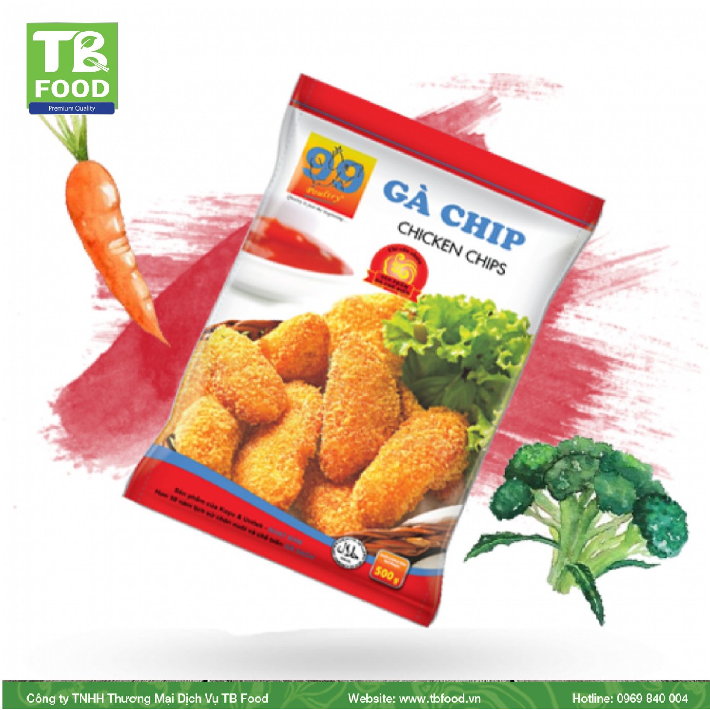 Gà Chips/ Chicken Chips 500G - Tb Food